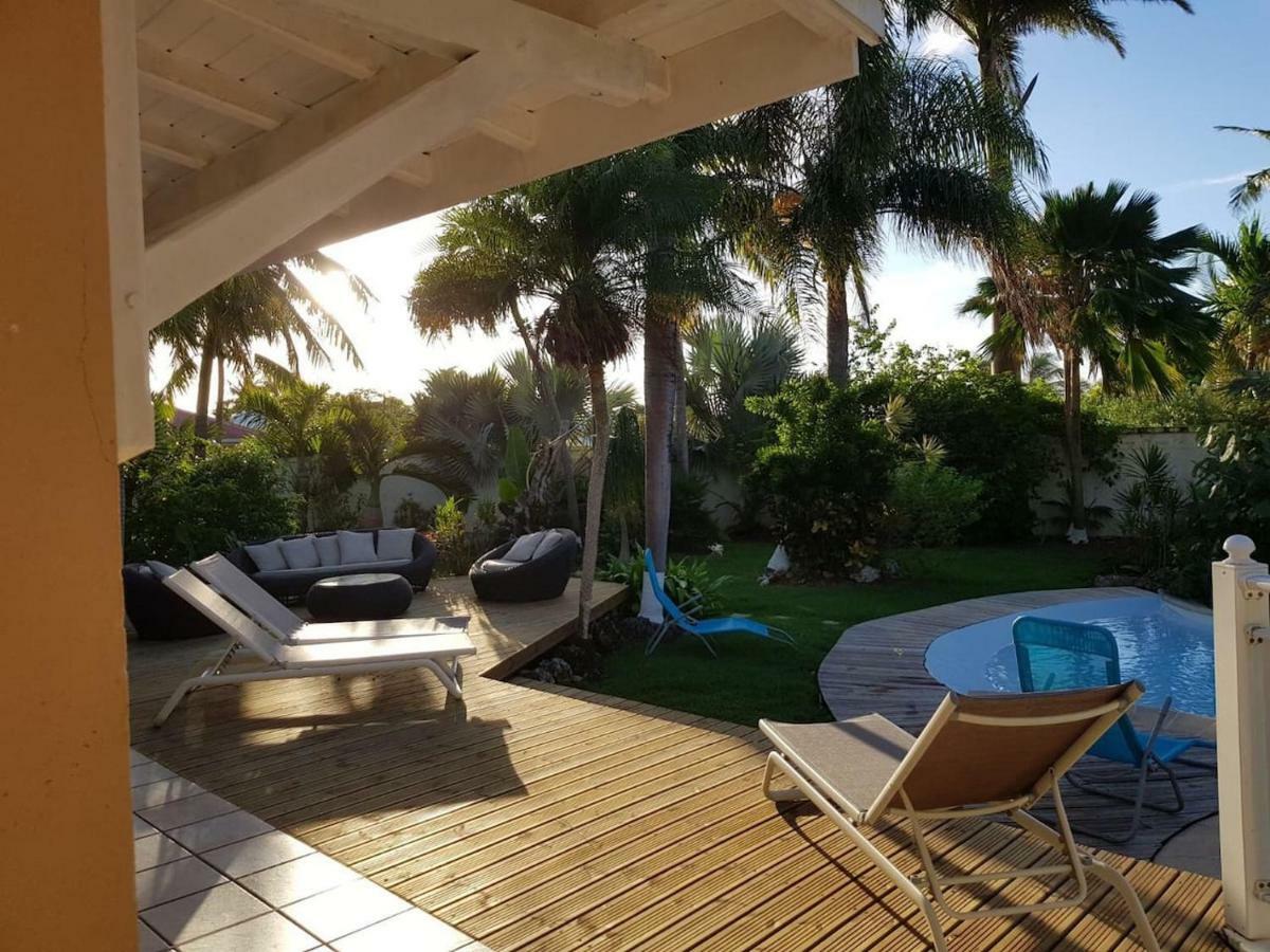 Villa Iguanou Et Piscine En Bord De Mer Proche Plages Marina Et Golf Сен-Франсуа Экстерьер фото