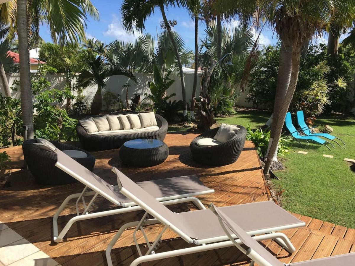 Villa Iguanou Et Piscine En Bord De Mer Proche Plages Marina Et Golf Сен-Франсуа Экстерьер фото